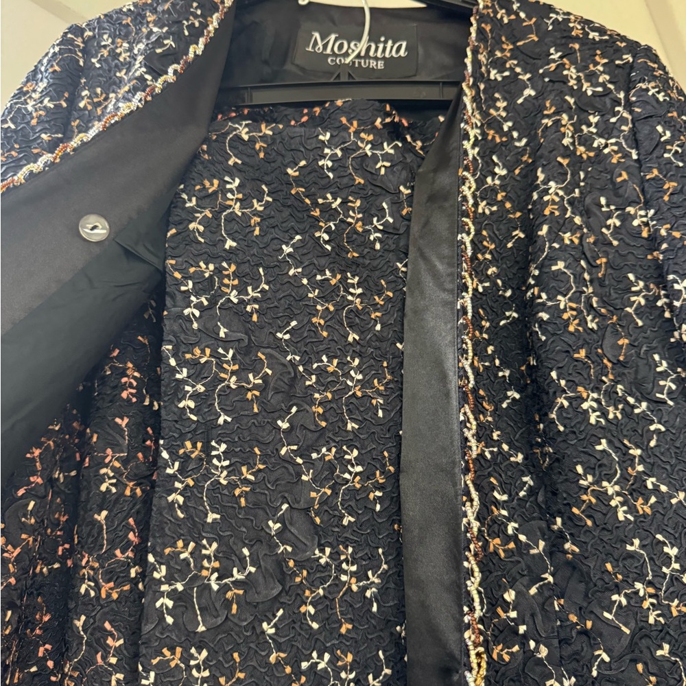 Moschita Couture Black‎ Textured Jacket